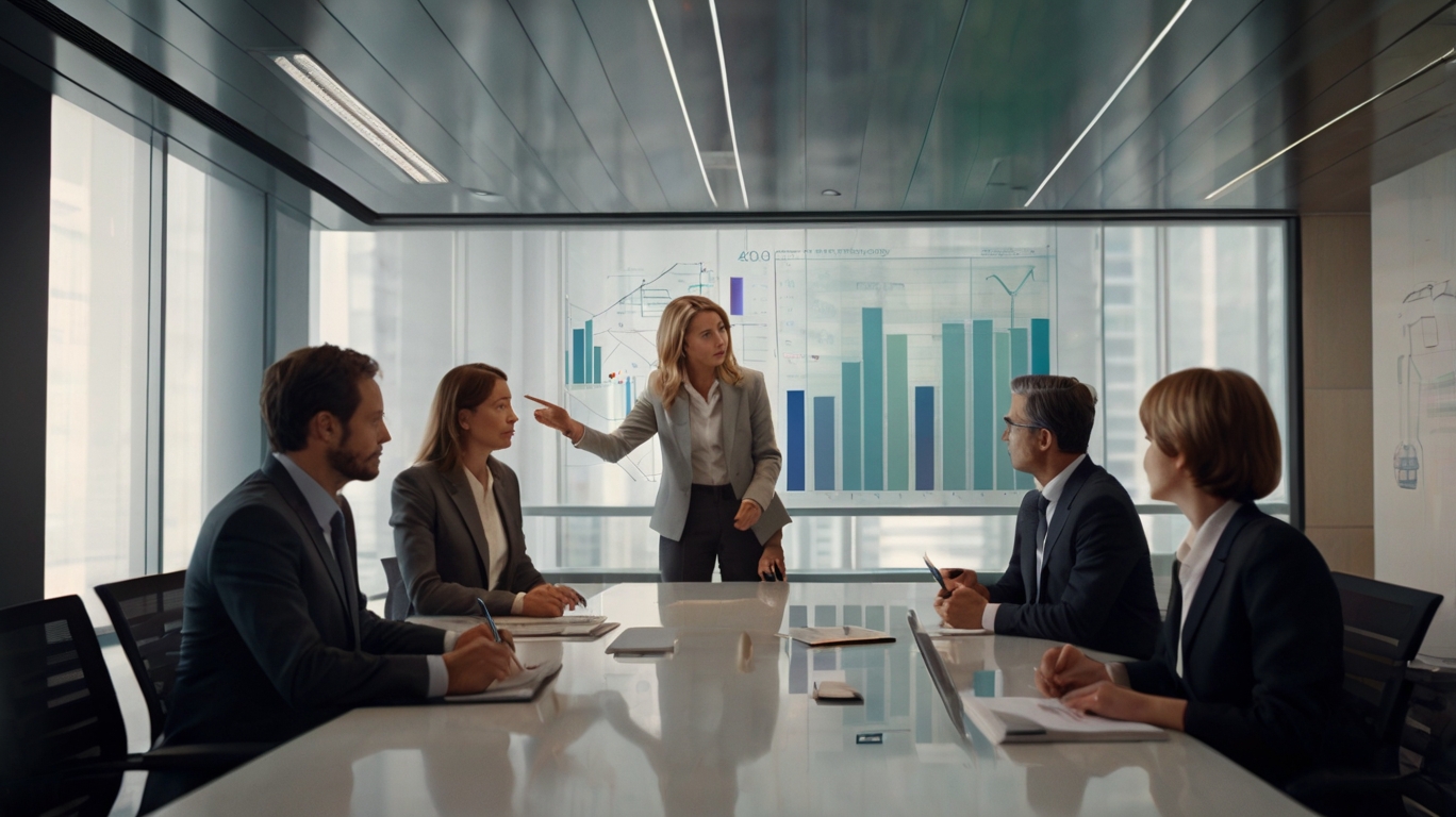 L'équipe d'Audivise Finance en réunion